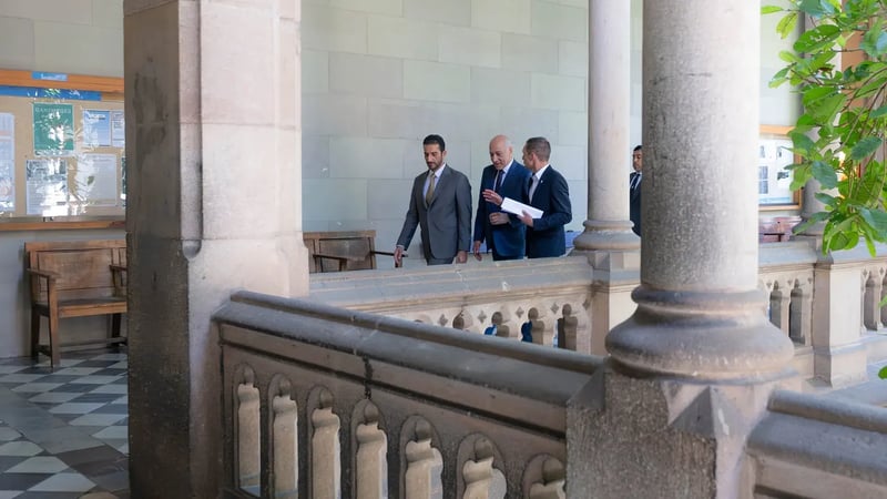 Sultan bin Ahmed witnesses ShamsUniversity of Barcelona MoU 2